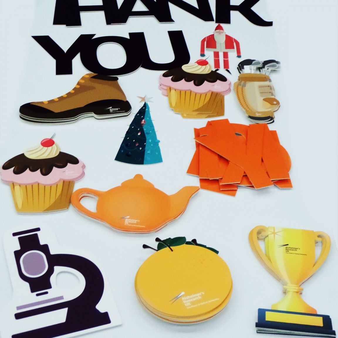 Alzheimers Research UK cut to shape props
