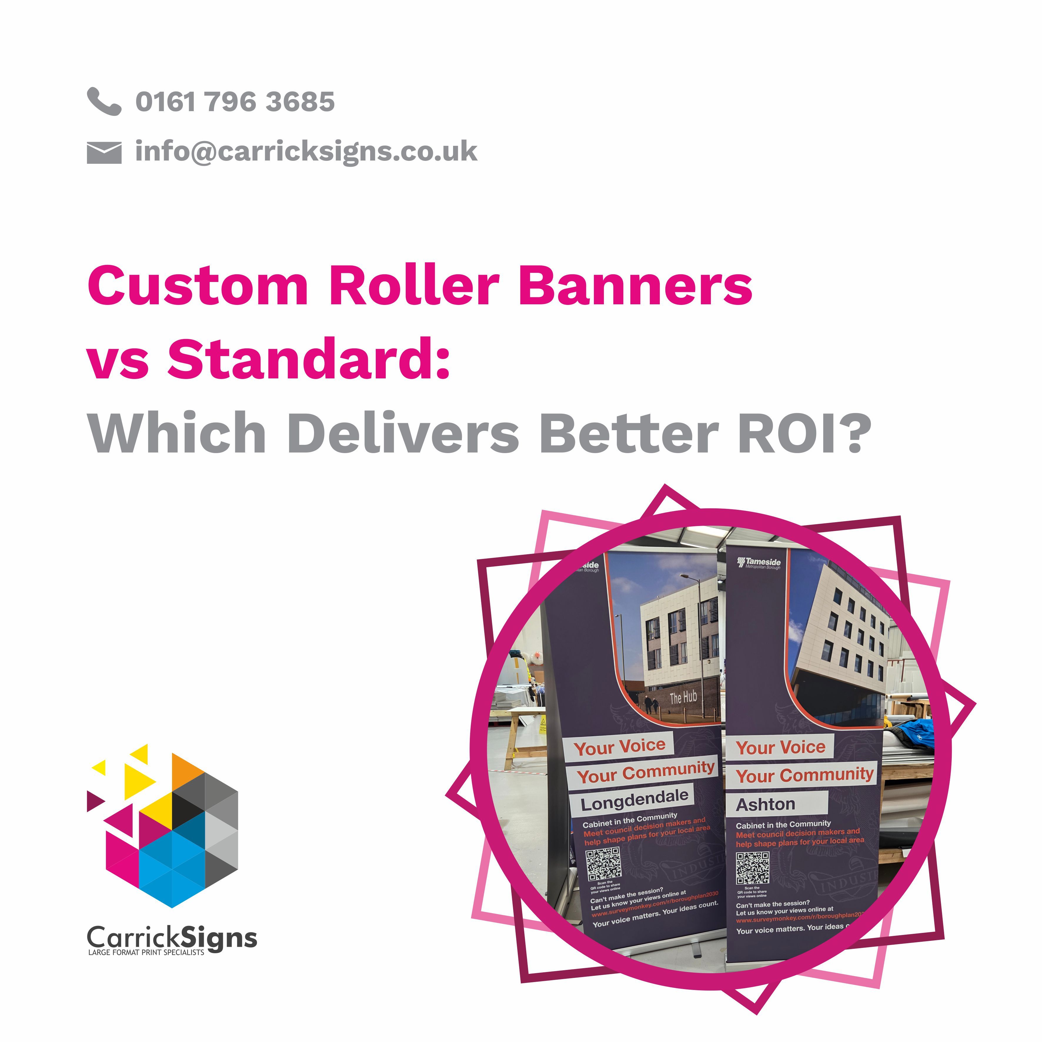 Custom Roller Banners vs Standard: Which Delivers Better ROI?