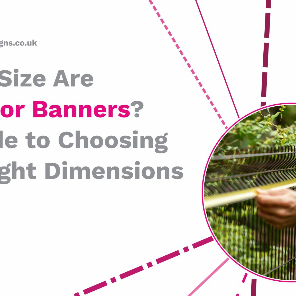 What size are outdoor banners?